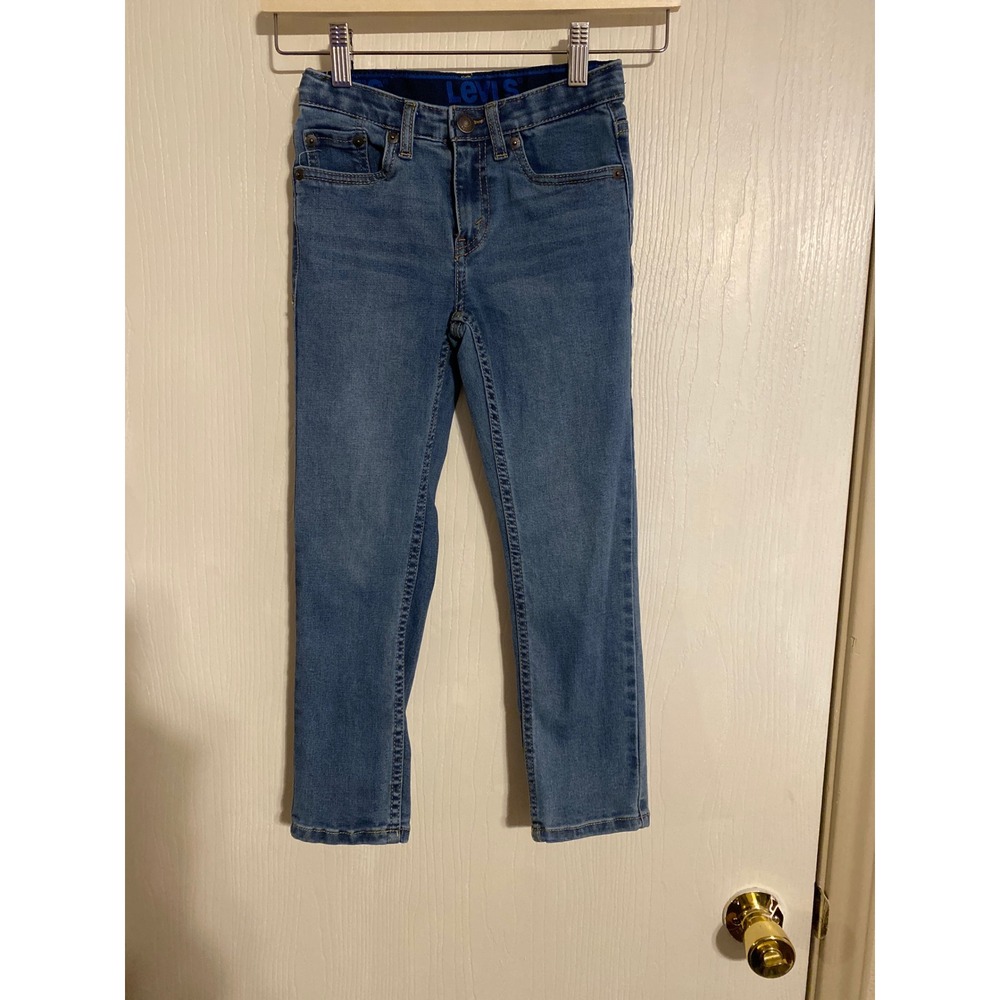 Levi's 512 Slim Taper Fit Jeans Boys Size 7 Regular Medium Wash Blue Denim
0315